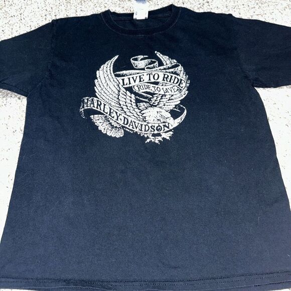 Harley-Davidson Other - Harley Davidson Milwaukee Museum "Live To Ride Ride To Live" Tshirt Youth Large